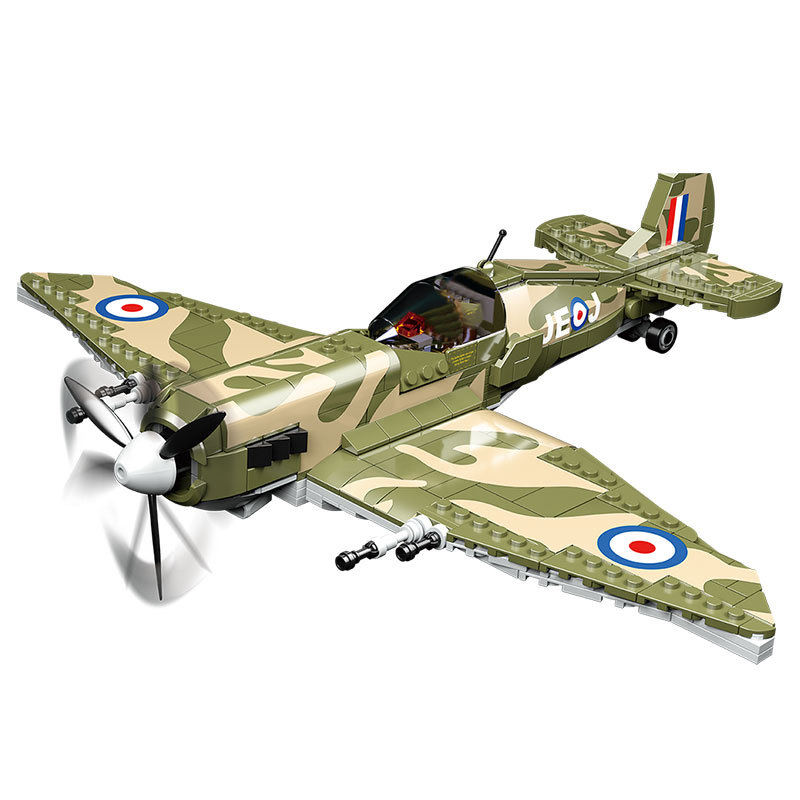 Kids Education Uk - Militar Aircraft Soldier Building Blocks Sets,