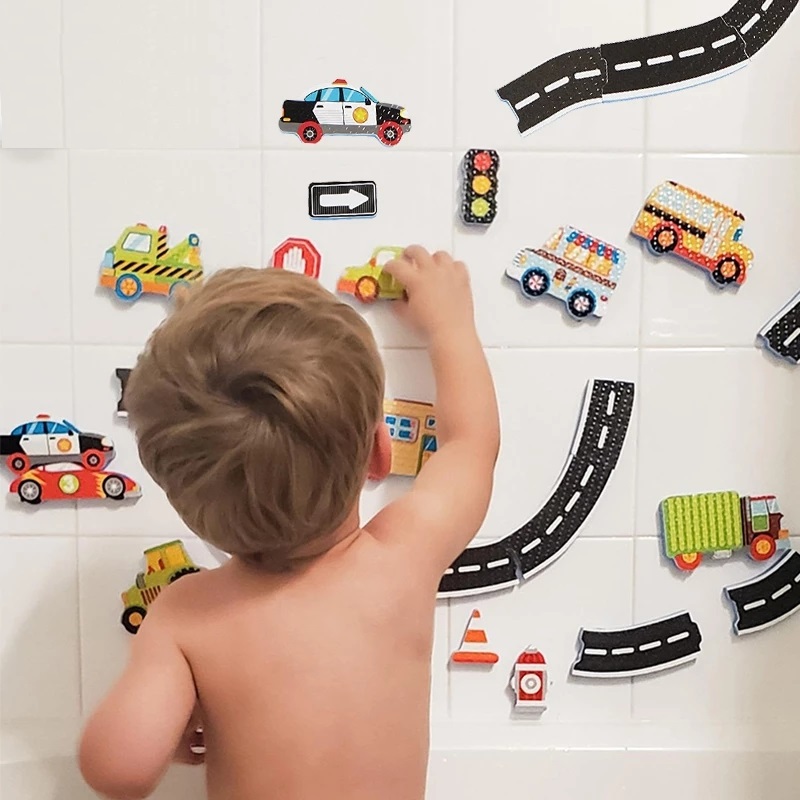 Number Puzzle Foam - Brinquedos de banho do bebê carta