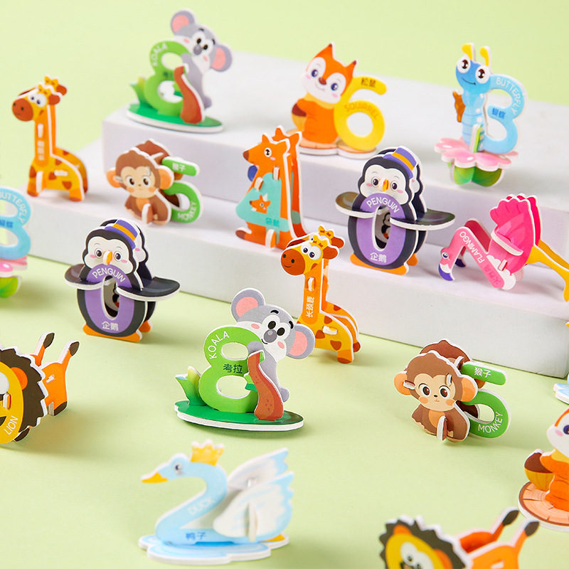 3d dos desenhos animados númer - Number Puzzle Foam avaliação e preço