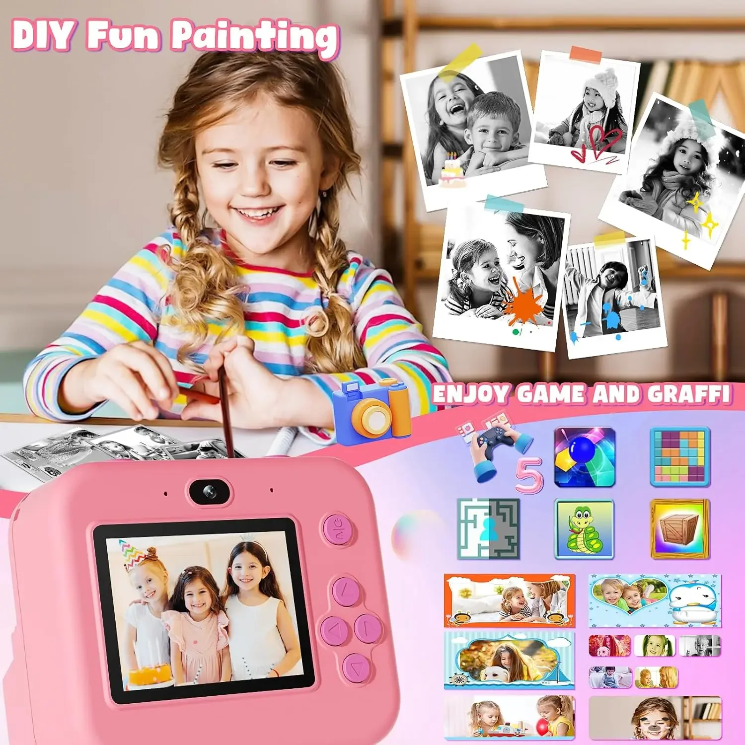 Câmera Digital Infantil, Impre - Japanese Kids Education avaliação e preço